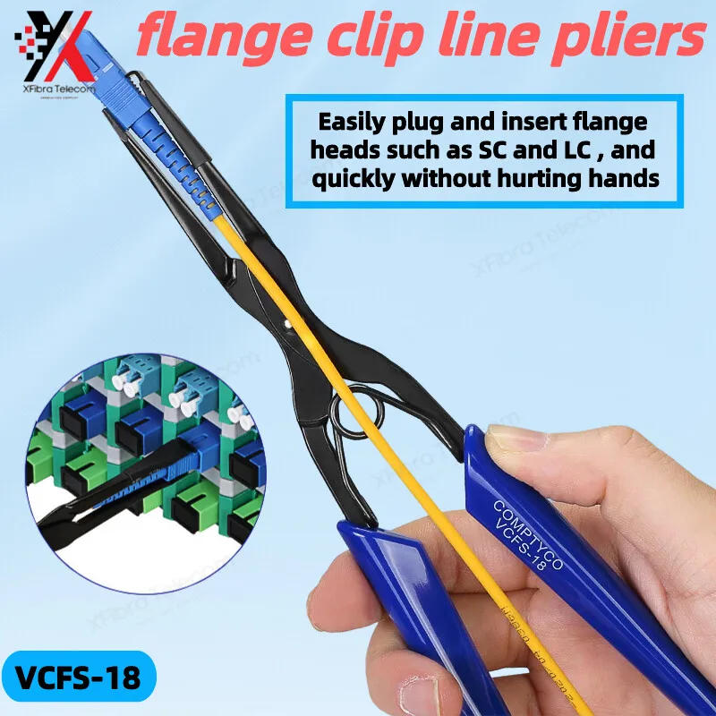 

VCFS-18 Optic Room Tools Optical Fiber Flange Clip Line Pliers SC/LC Connector Plug Clamp Pull Tool