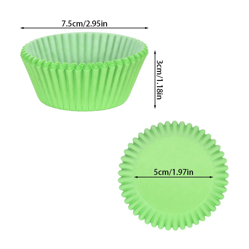 Disposable Oilproof Paper Cupcake Liner DIY Wedding Birthday Party Tray Cake Decorating Tools Dessert Muffin Cupcake Baking Mold