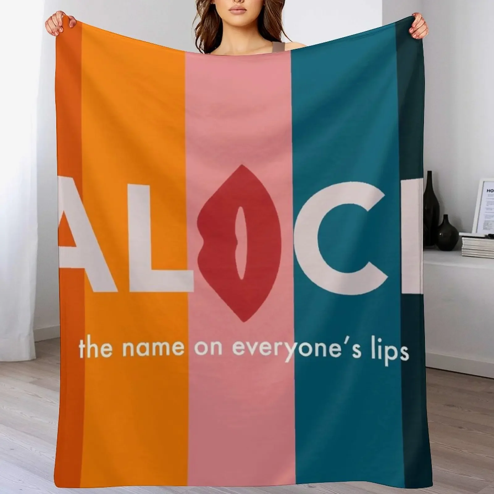 

Alice Talkshow Host Cards Throw Blanket Nap Plaid on the sofa anime Camping Blankets