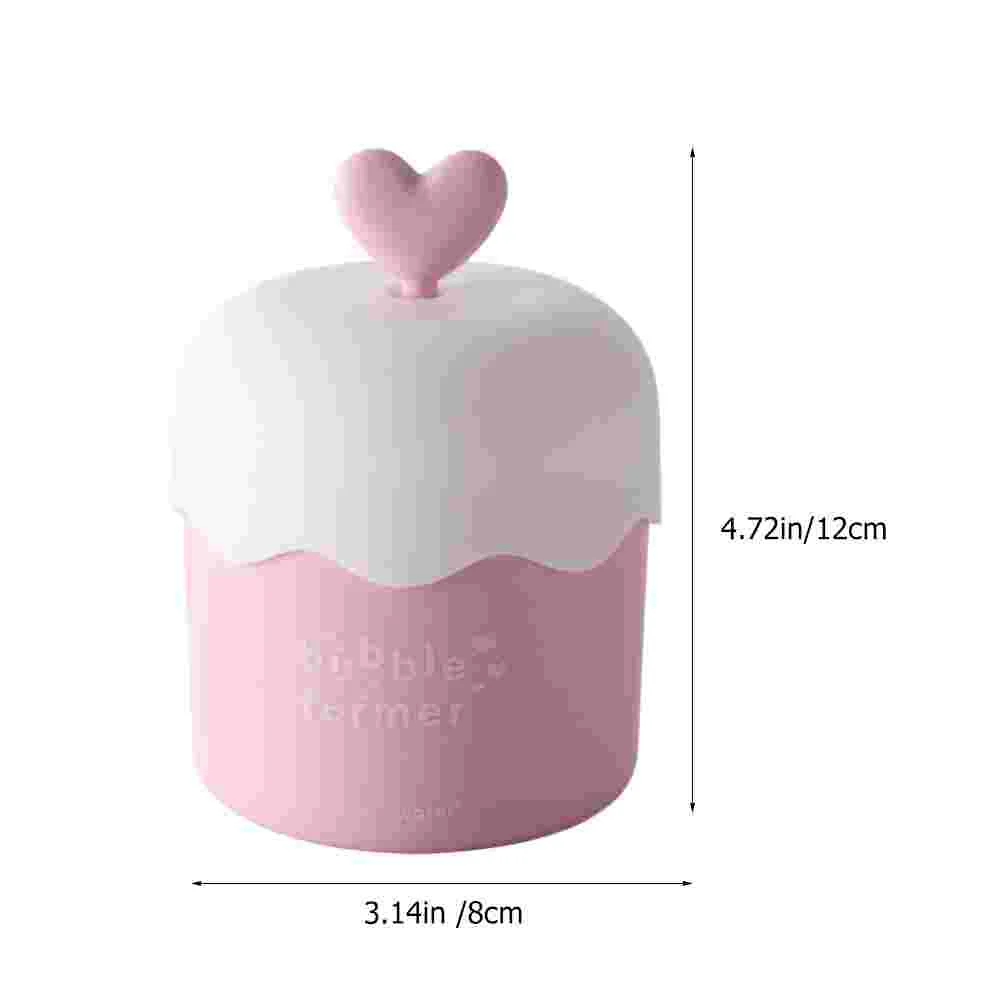 Foam Maker Macaron Bubble Maker Foamer Cute Heart Portable Shower Bath Shampoo Face Cleanser Bubble Foamer Device Facial