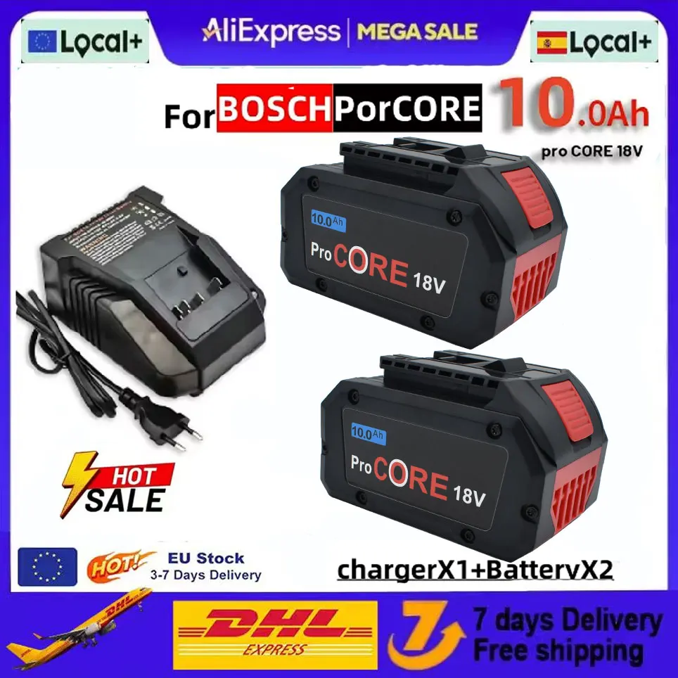 Voor Bosch 18V 8.0AH 10.0AH 6.0AH Professionele Draadloze Tool BAT609 GBA18V80 BAT618 21700 Batterij ProCORE Vervangende Batterij - afbeelding 2