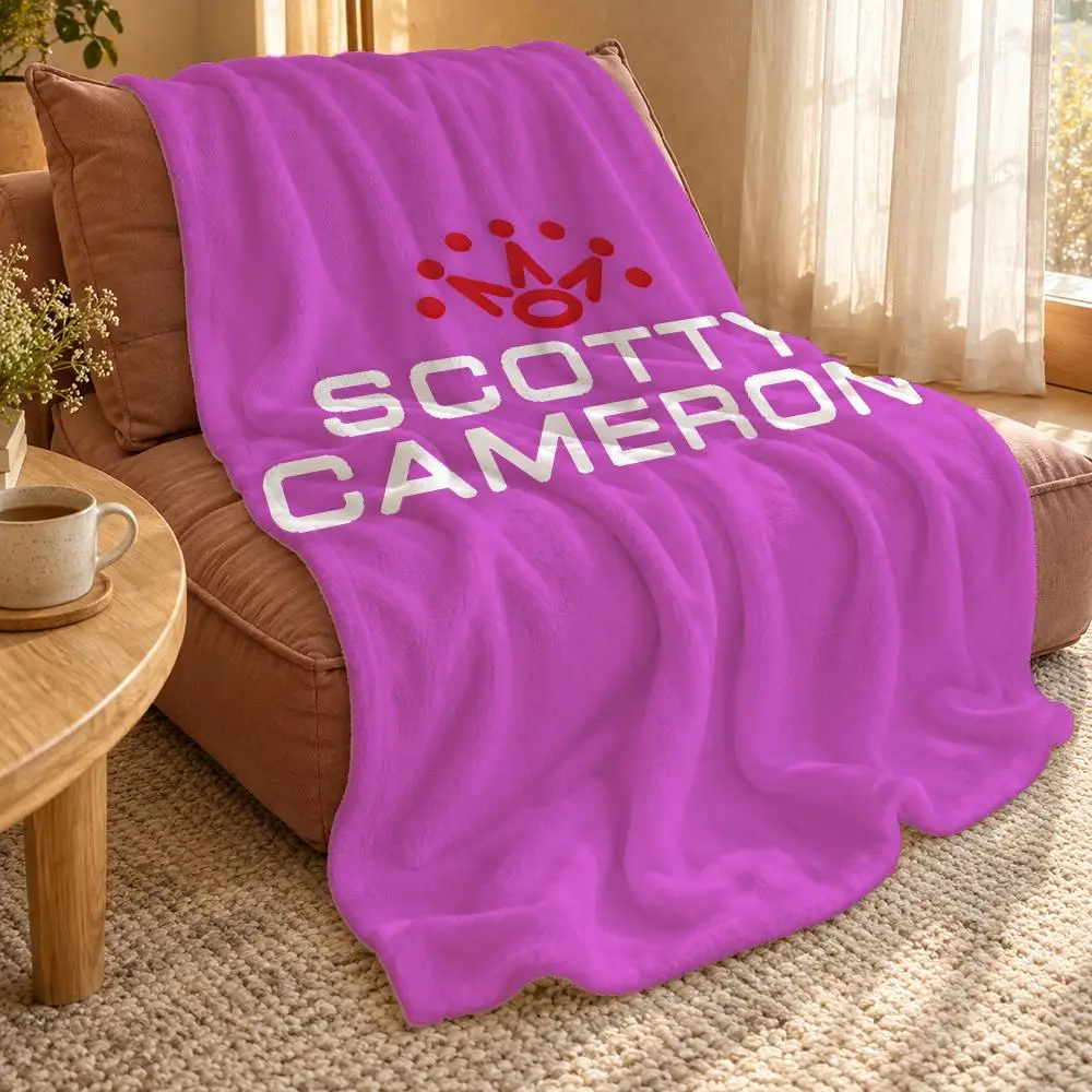 Luxury S-SCOTTY C-CAMERON Throw Double Sided Flannel Throw Blanket Soft Travel Camping Sofa Bed Home