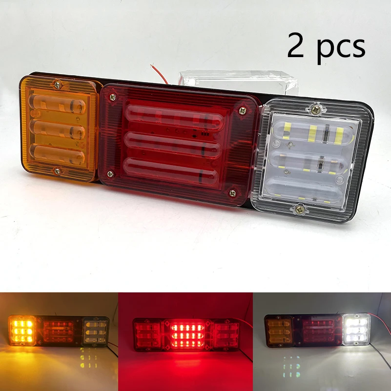 

2XLED Rear Truck Tail Light Bar For Trailer Caracan Boat Pickup RV Camper UTV UTE Vans Turn Signal Reverse Running Lamp12V-24V.