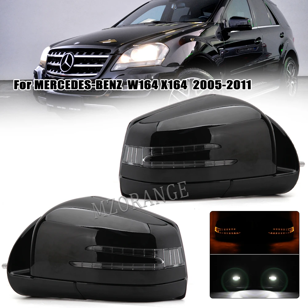 Side Door Wing Rear View Heated Mirror Assembly for Mercedes-Benz X164 W164 GL320 ML32 2005-2011 Electric Folding