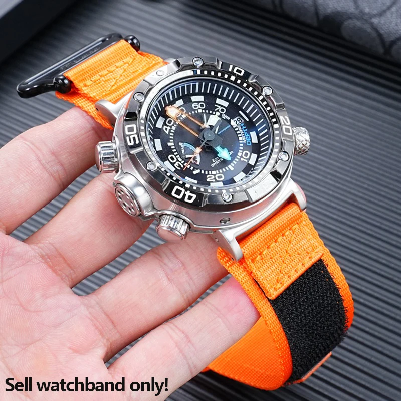 Pulseira de nylon respirável modificada para cidadão BN2029-01E BN2021-03E BN2024-05E grande/enorme monstro pulseira de nylon masculina