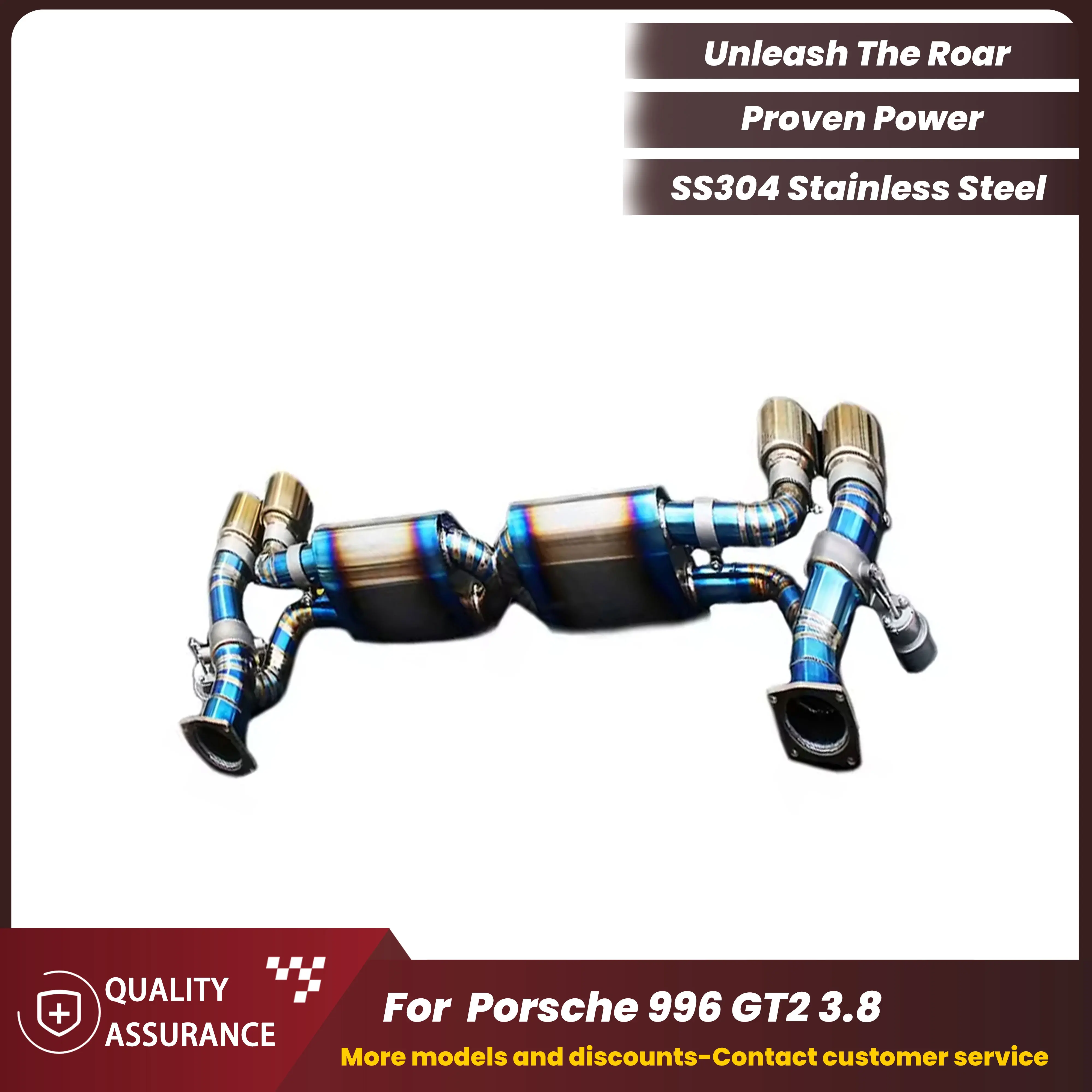 

Supercar Sound Performance ECCF Titanium Catback Exhaust for Porsche 996 GT2 3.8T 2000-2005