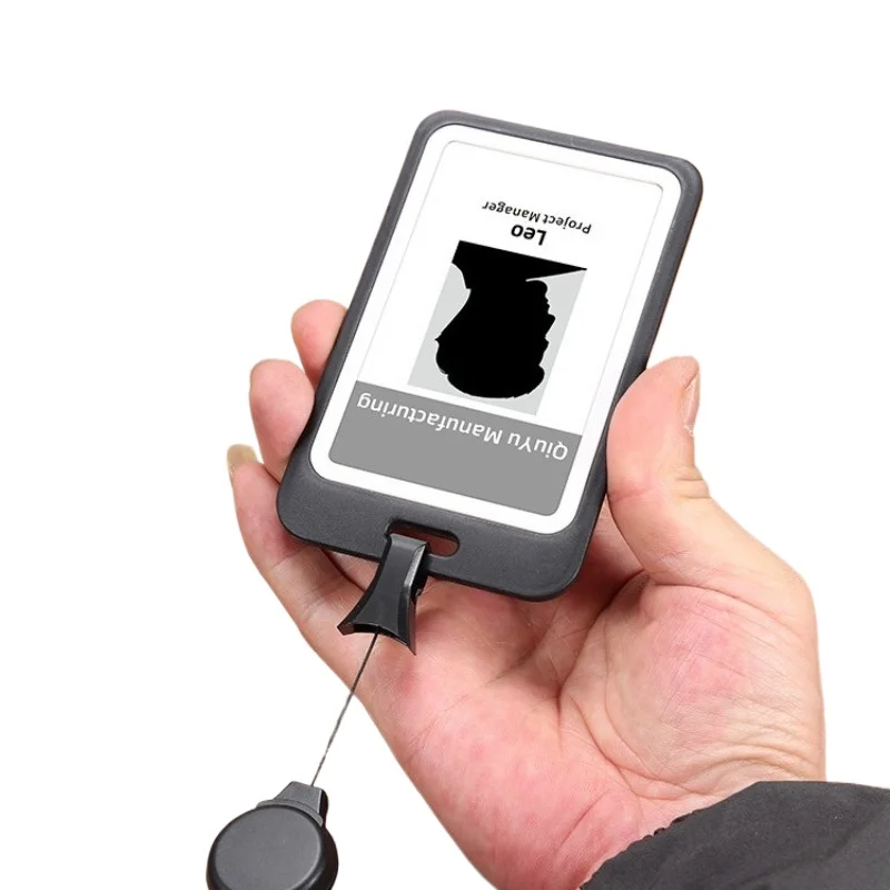 

Прозрачная выдвижная катушка для бейджа со шнурком — съемный держатель удостоверений личности для рабочих аксессуаров для медсестры