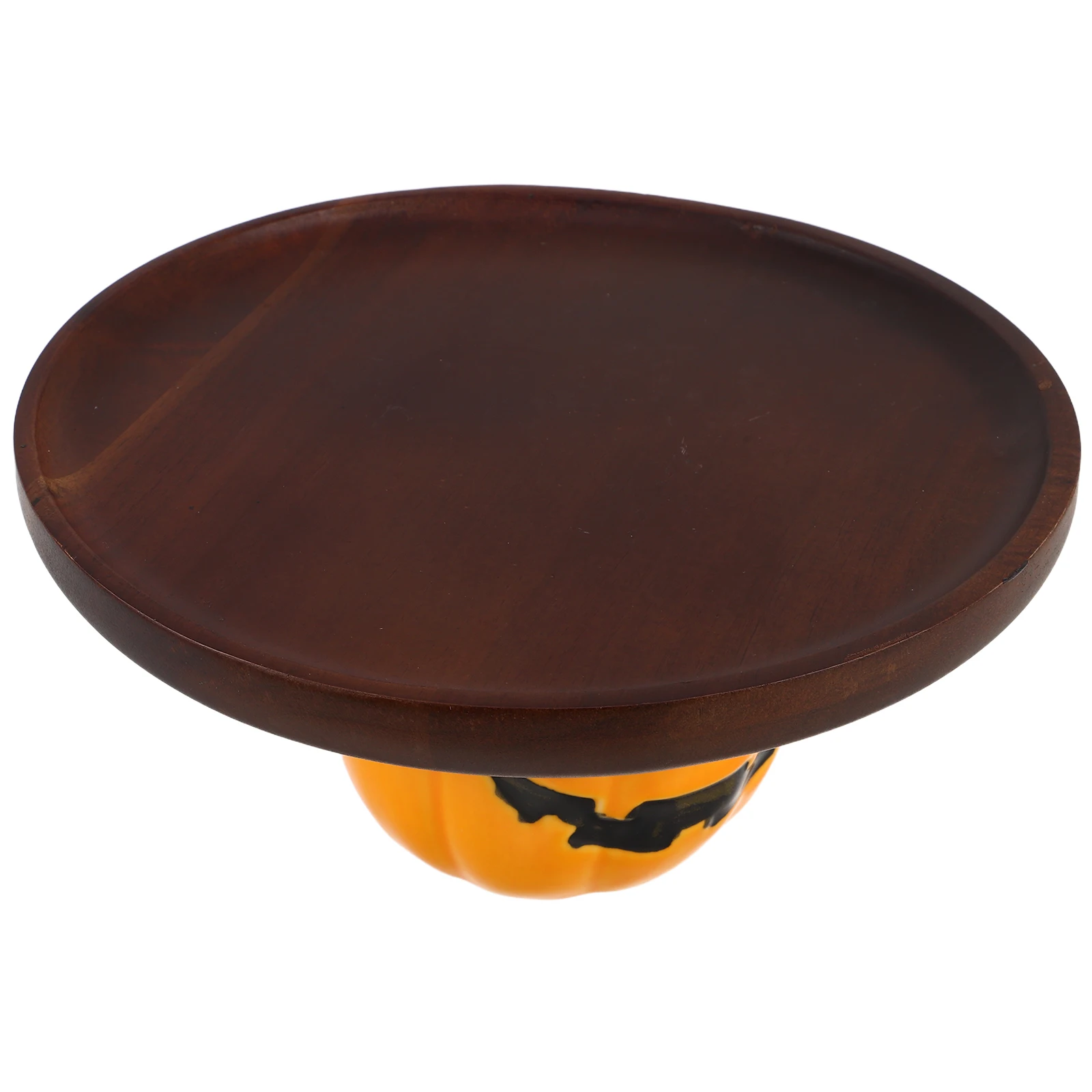 

Halloween Pumpkin Tray Dry Fruit Bread Display Plate Food Festival Dessert Displaying Holder Cake