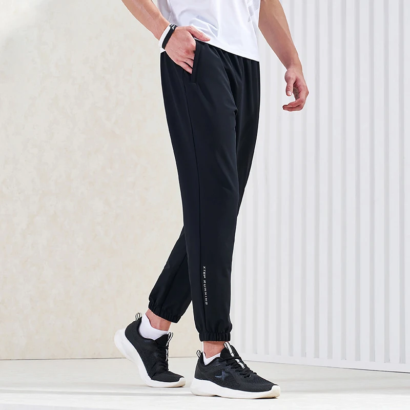 Xtep Trousers Men Causal Simple Training Running Pants Solid Color 2023 New Spring Autumn Male Bottoms For Sports 977329690062