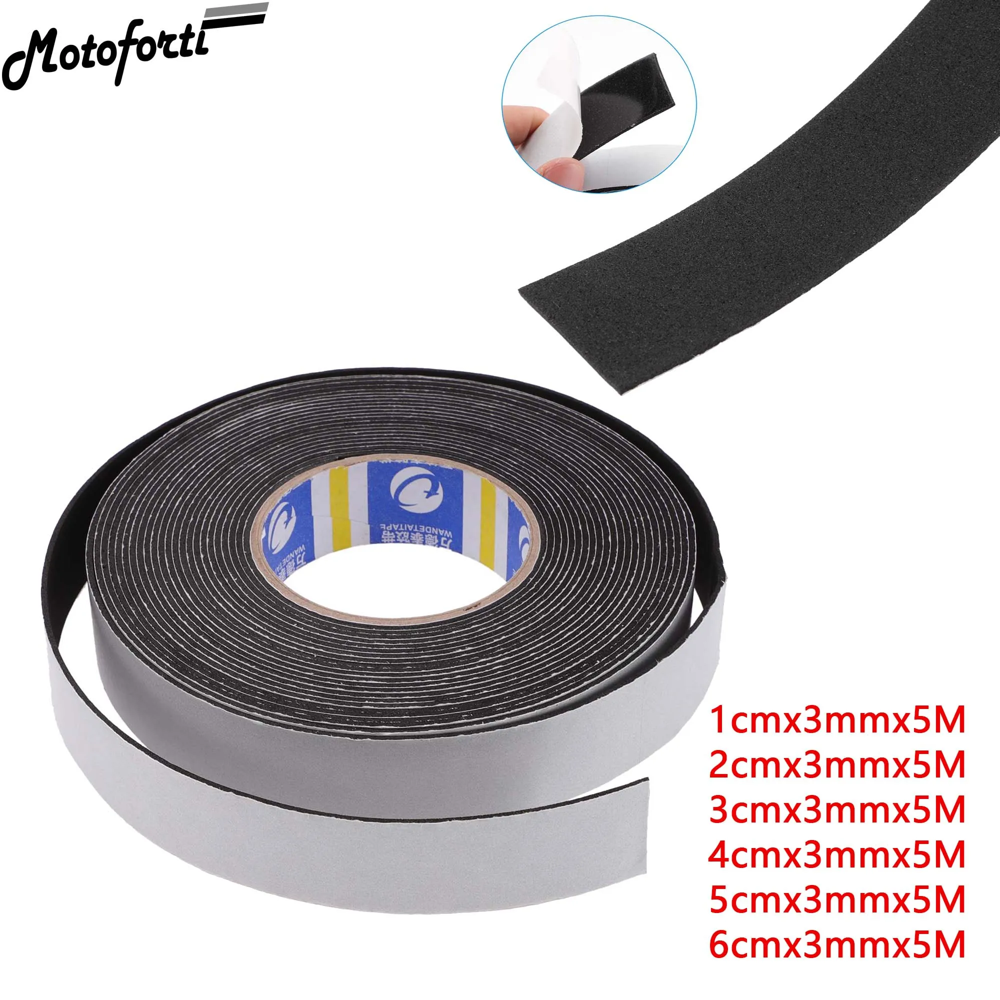 

Motoforti 1cm 2cm 3cm 4cm 5cm 6cm Width 500cm Length Weatherstrip Tarpaulin Repair Tape EVA Outer Leak-Proof Tent Awning Tape