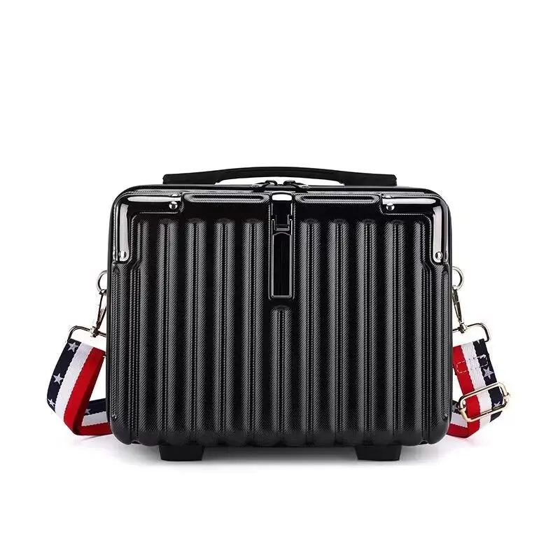 

Portable Luggage 14 Inch Small Lightweight Suitcase Toiletry Storage Bag Makeup Case