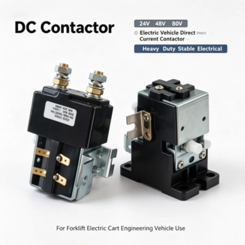 DC Contactor 24V 48V 80V Electric Vehicle Direct Current Contactor Forklift Electrical Switch Component