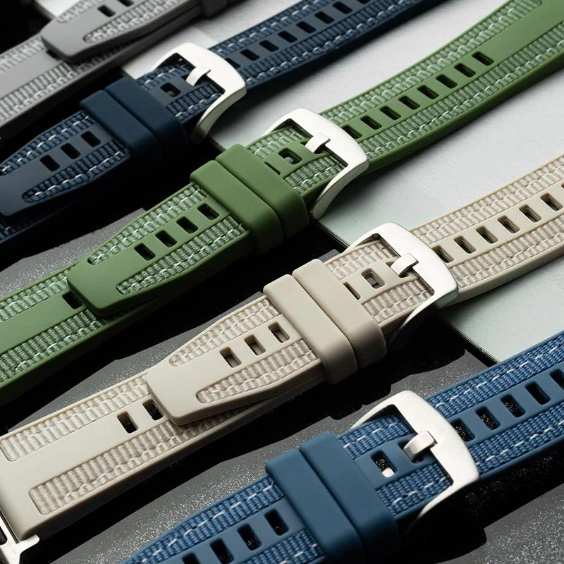 Silicone+Nylon Band For Apple Watch Ultra 3 49mm 42-46mm 44mm 45mm 40mm 41mm NEW Sports Straps iwatch series 11 10 9 8 7 6 5 SE