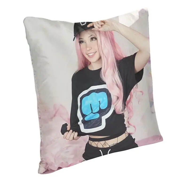 Belle Delphine Pillow Covers Decoration Luxury Internet Celebrity Outdoor Cushions Square Double-Sided Printing Pillowcase