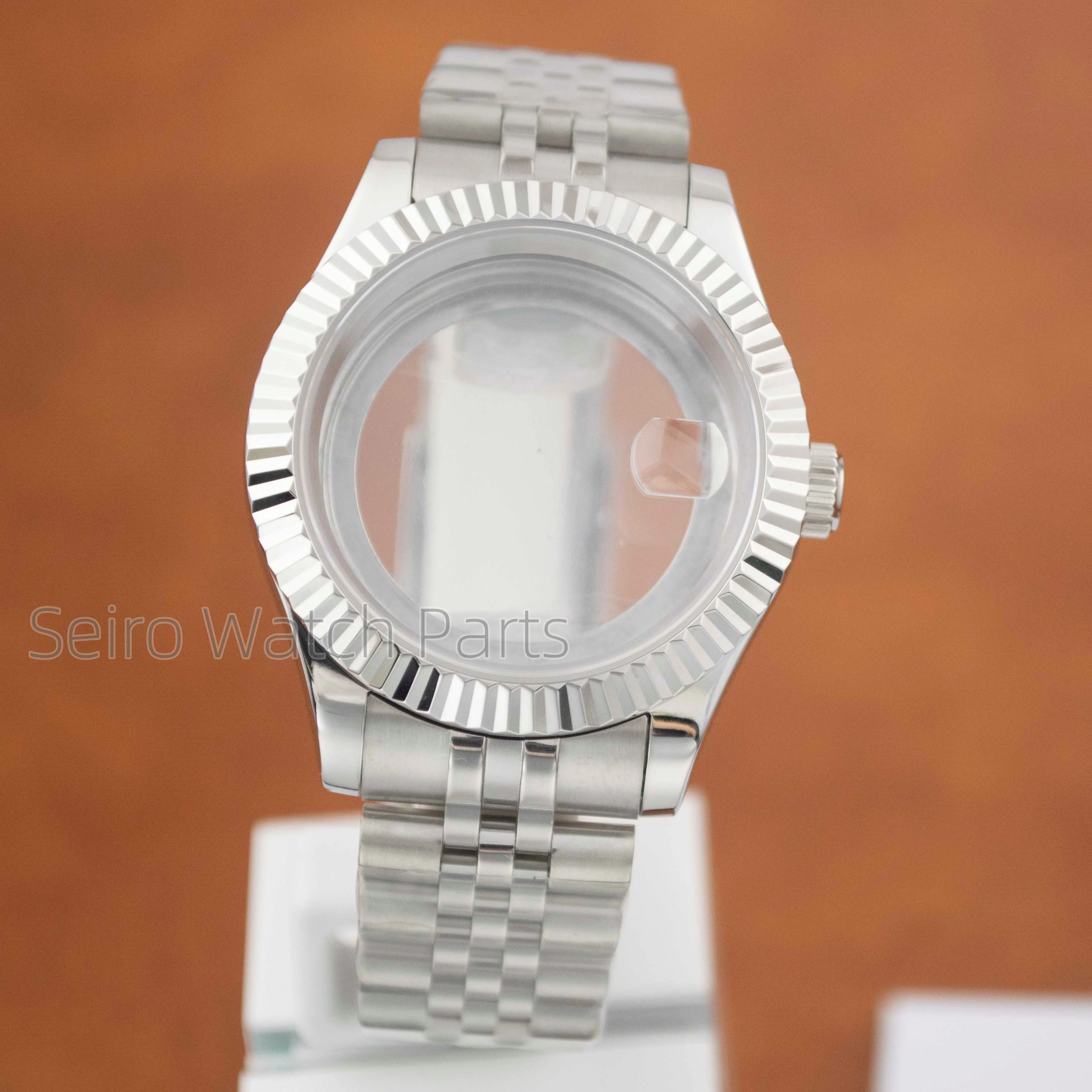 41mm NH35 Gehäuse 31mm Zifferblatt Edelstahl Armband MOD Teile Für Datejust Nh34 Nh36 Bewegung Saphirglas Männer uhren Fall