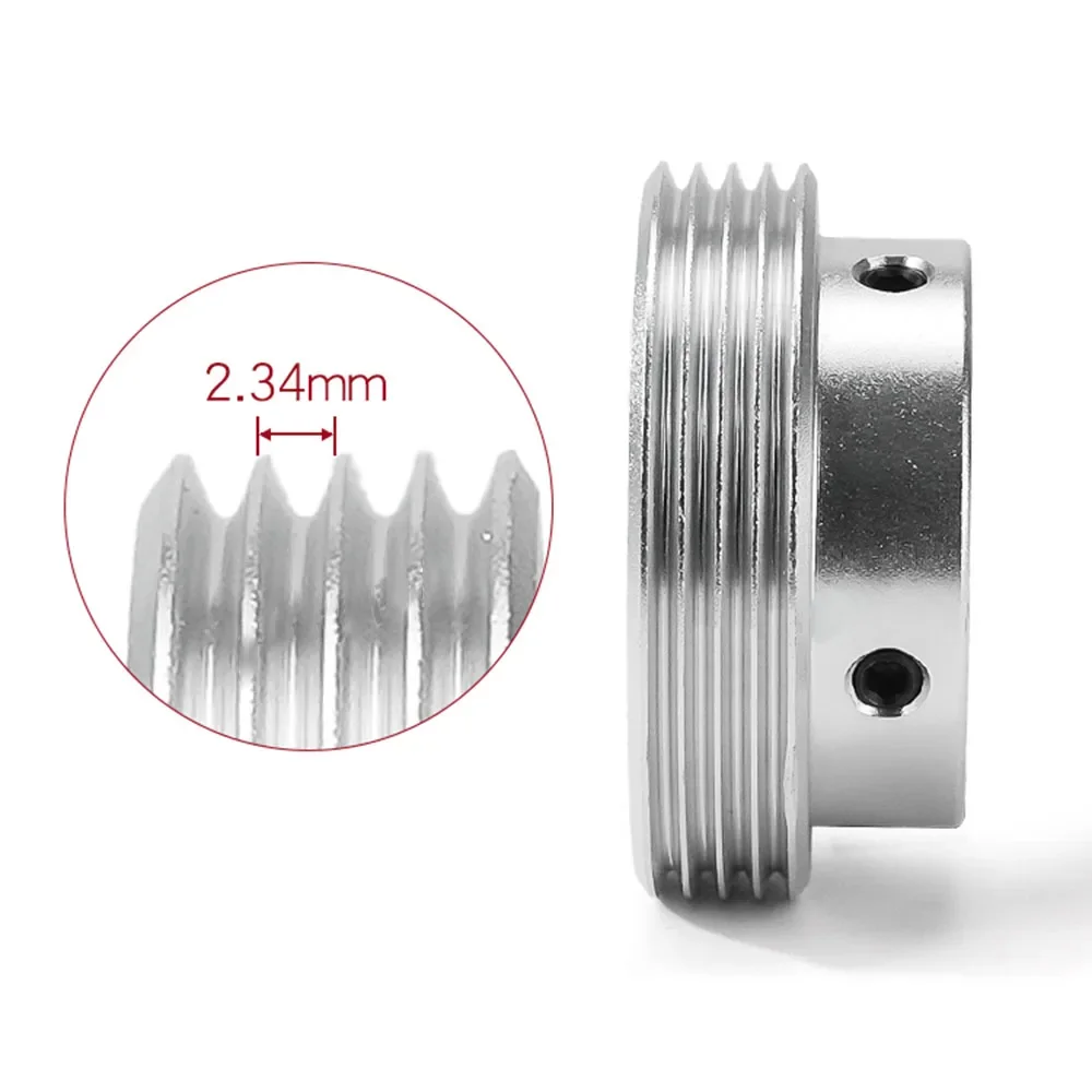 4PJ Multi Wedge Wheel PJ Belt Pulley 4 Slots Motor Shaft 4 Peak Groove Pulleys Timing Pulley 10/12/14/15/30mm Transmission Parts