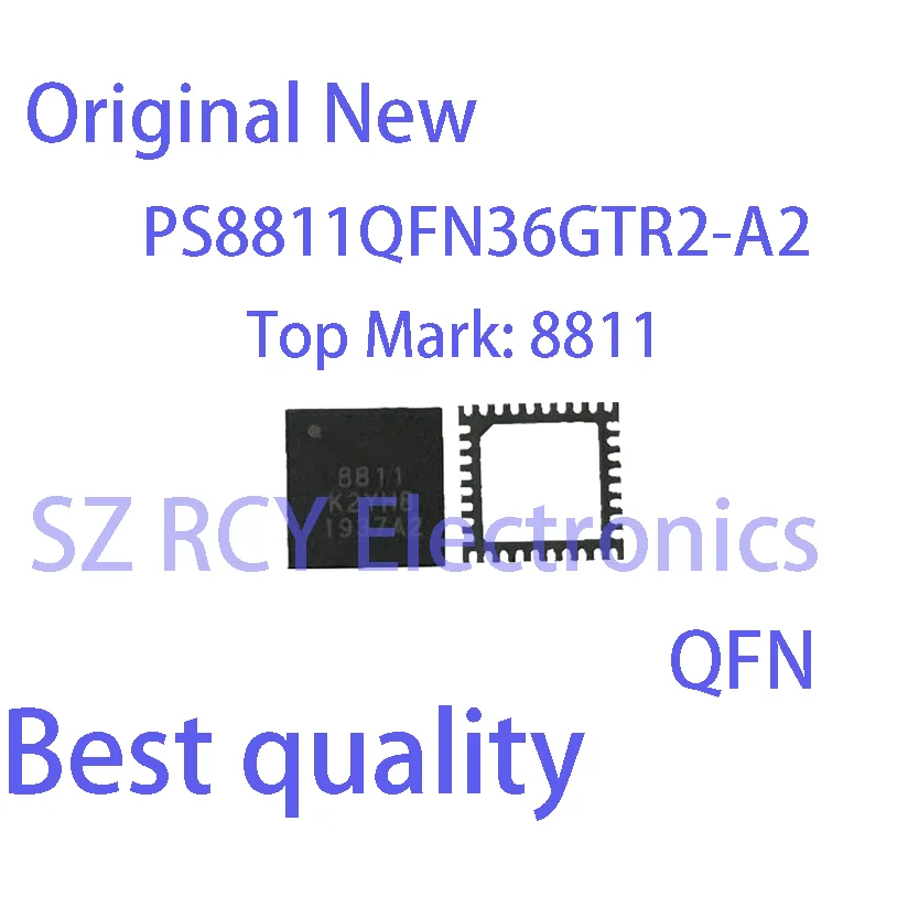 (2 PCS)NEW PS8811QFN36GTR2-A2 PS8811QFN36GTR2-A0 PS8811 A0 A2 PS8811QFN36GTR2 QFN Chipset