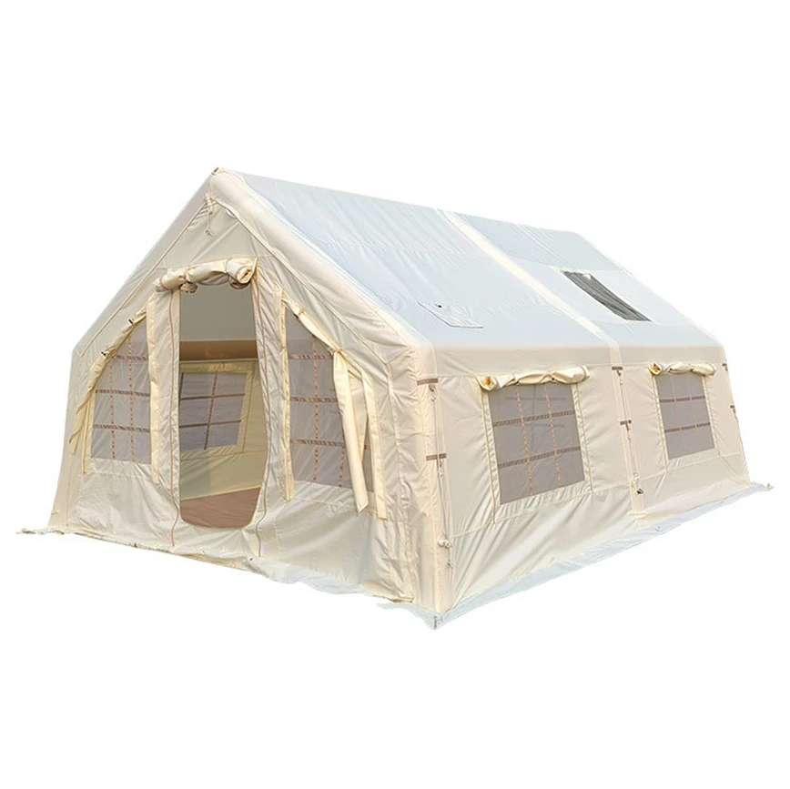 Portable Outdoor Inflatable Four-Season One Bedroom Camping Tent Waterproof Travel Family Party