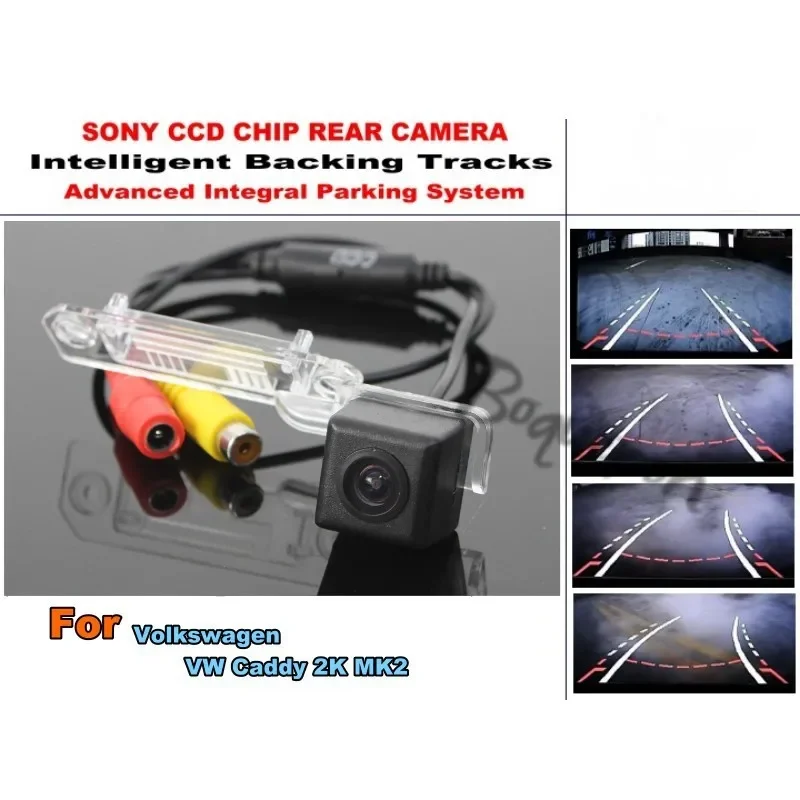 

For Volkswagen VW Caddy 2K MK2 Car Reverse Camera Assistance Tracks Dynamic Tragectory Rear View Camera HD CCD Night Vision