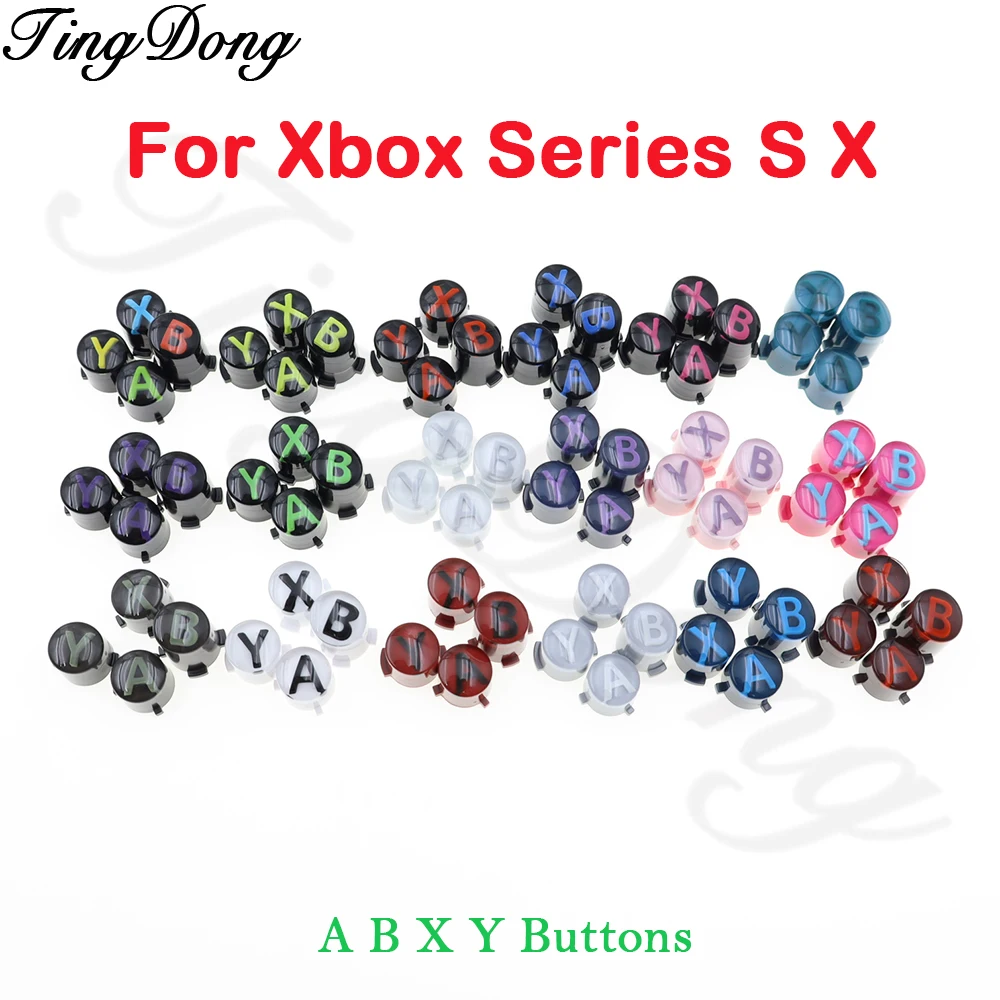 TingDong 1 セット交換 ABXY ボタンキット Xbox シリーズ X S ゲームパッドボタン修理部品