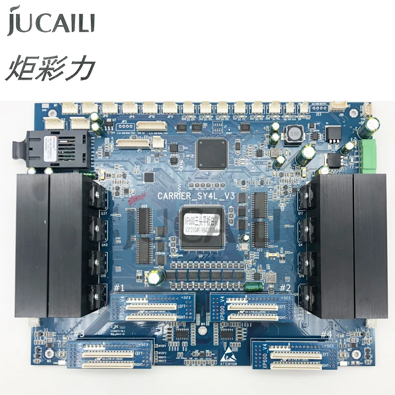 

JUCAILI LC XP600 плата каретки планшетного УФ-принтера с тремя головками для белой и цветной печати для печатающей головки Epson XP600/TX800