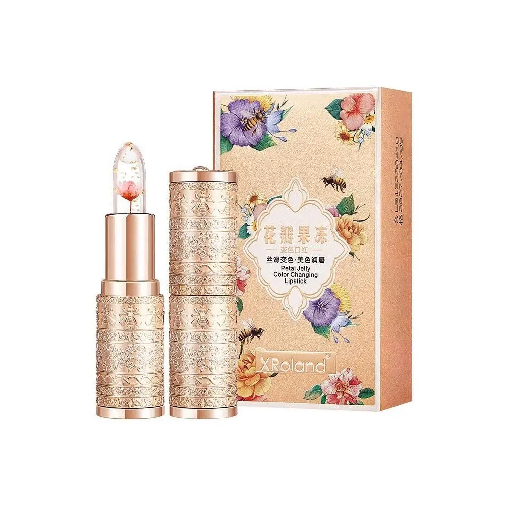 Moisturizing Flower Transparent Lipstick Temperature Changing Lip Care Lasting Color Lipstick Makeup Jelly Balm 1pc Lips Lo R1O2