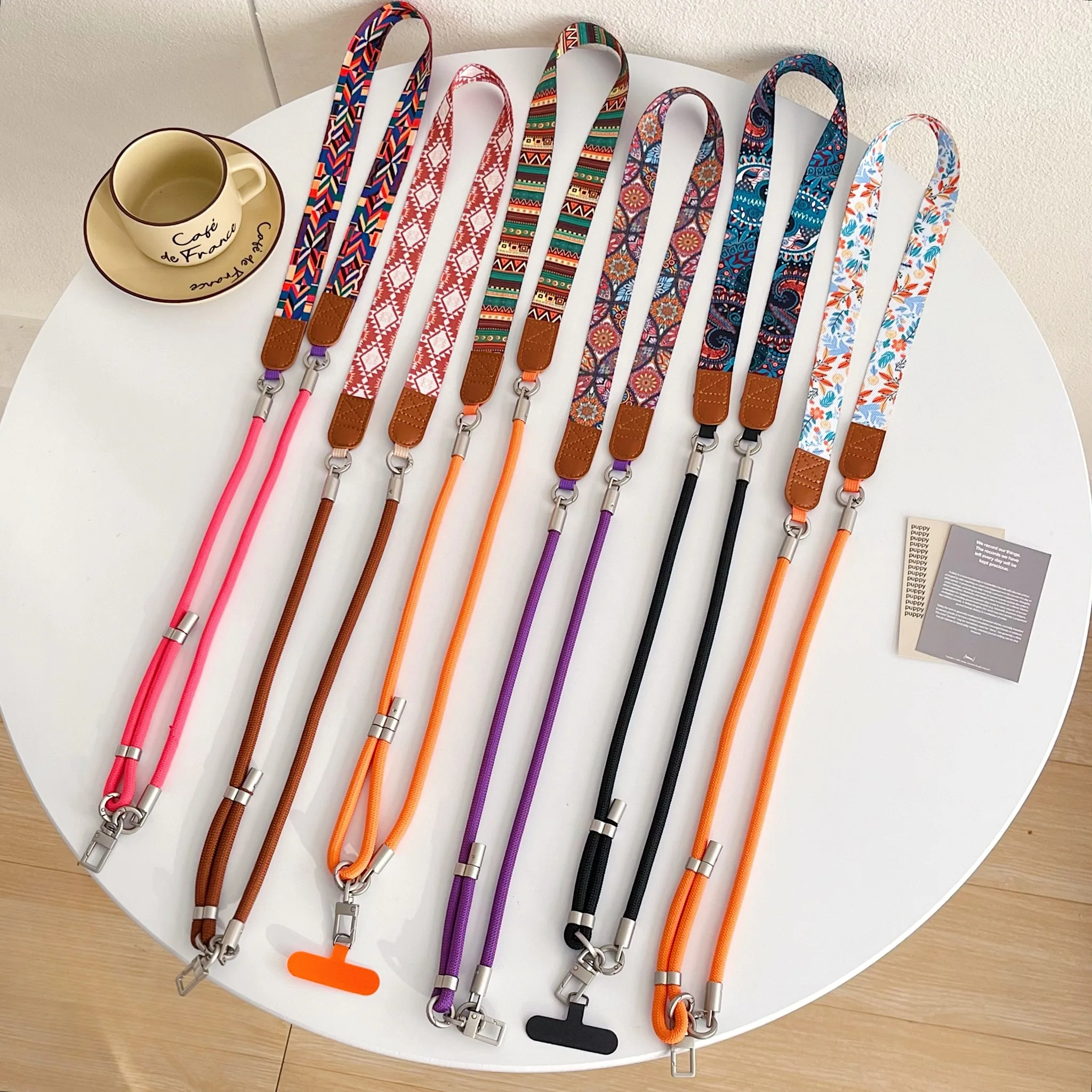 

Cute Neck Strap Charm Phone Lanyards For iPhone Samsung Huawei Mobile Phone Cases Straps Key Chains ID Cards