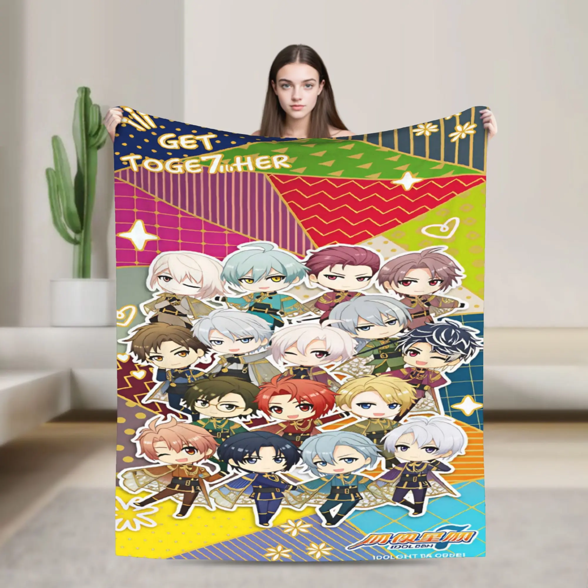 Warm Soft Blanket Airplane Travel IDOLiSH7 Bedding Throws  Flannel Bedspread For Home Decor Fashion Sofa Bed Cover