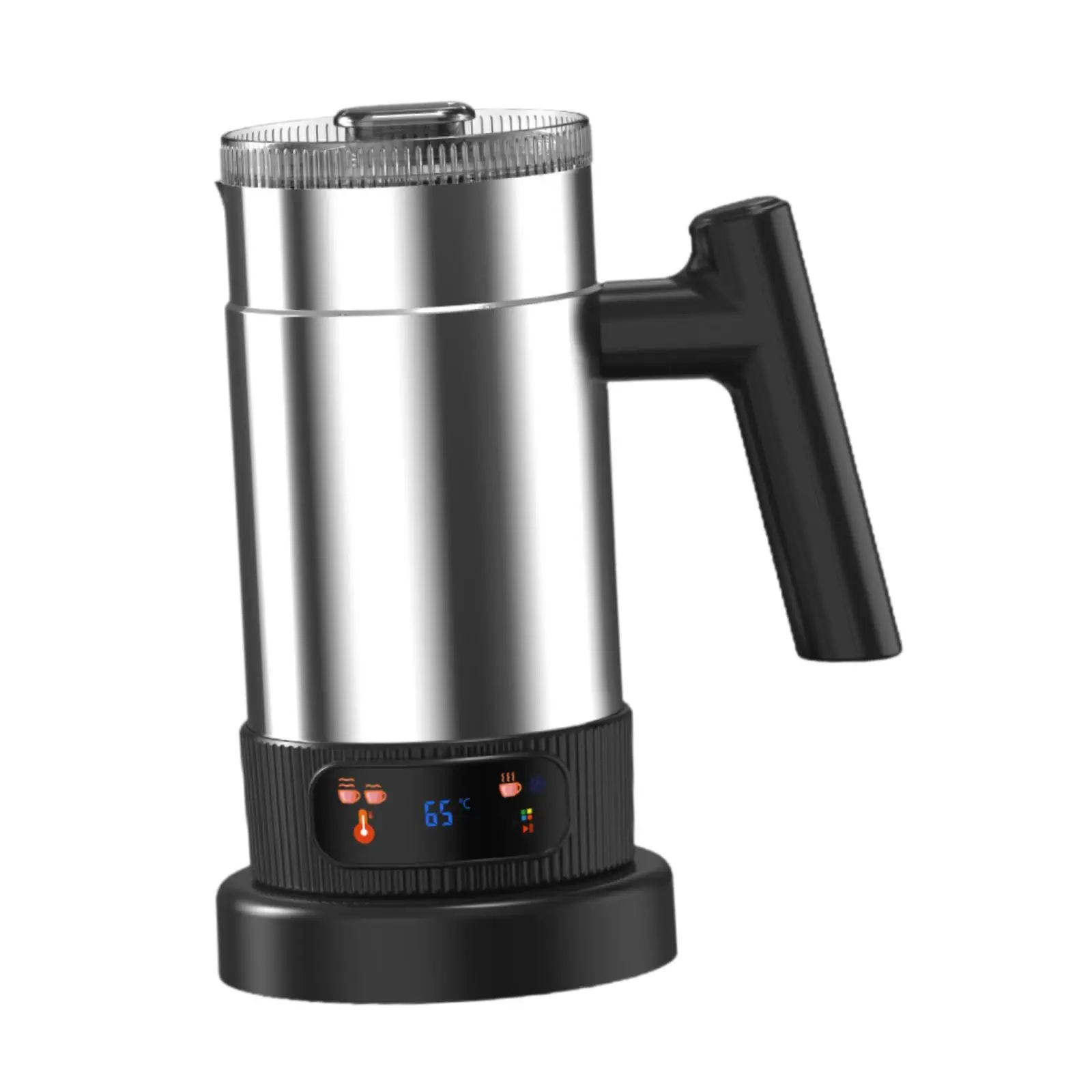 Espuma de leite 4 em 1 Cappuccinos com desligamento automático em aço inoxidável de grande capacidade