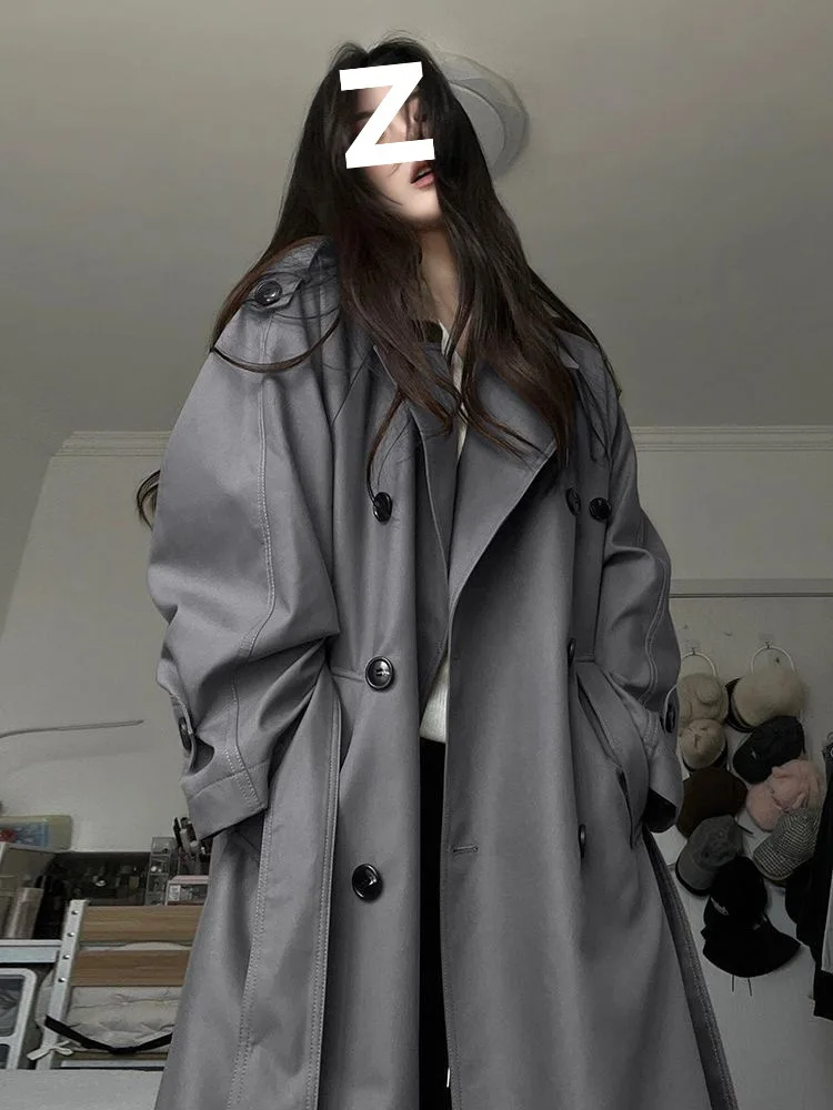 

Однотонный женский плащ с отложным воротником, куртки, верхняя одежда, однобортный кардиган с длинными рукавами и пуговицами, свободный повседневный