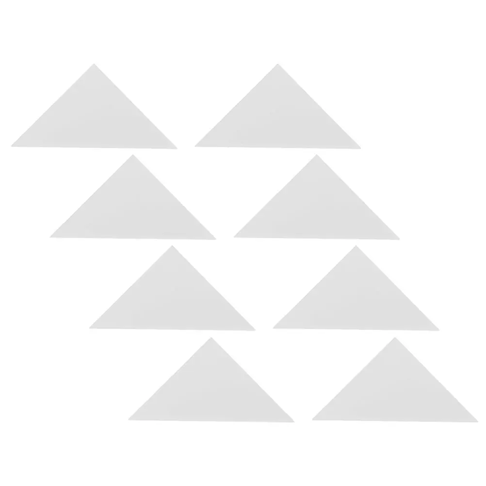 

8pcs Table Protector White Triangle Plastic Table Corner Cover Anti-Scratch Easy Clean Plastic Cover for Foosball Accessories