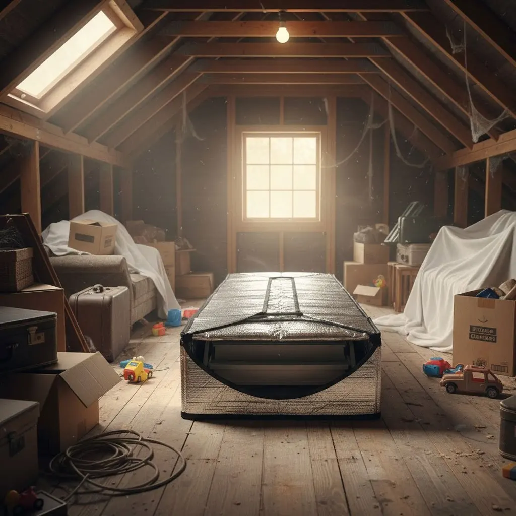 

4-Season Universal Attic Stair Cover - Insulation Heat-Retention Dustproof Seal, Easy-Install Energy-Saving Home Protection