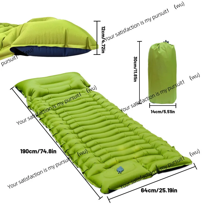 Ultra-light foot stepping inflatable cushion camping camping portable air cushion bed folding moisture-proof sleep