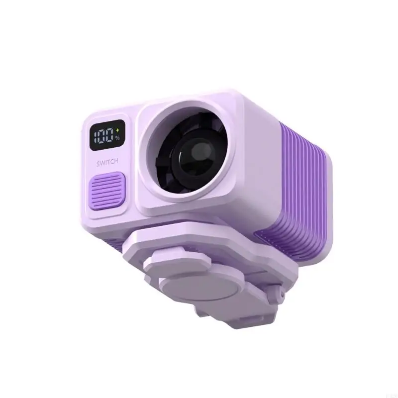 F92F Multifunction Clip on Cooling Fan with Adjustable Speed and USB Rechargeable for Strollers Office Desk Outdoor Activity