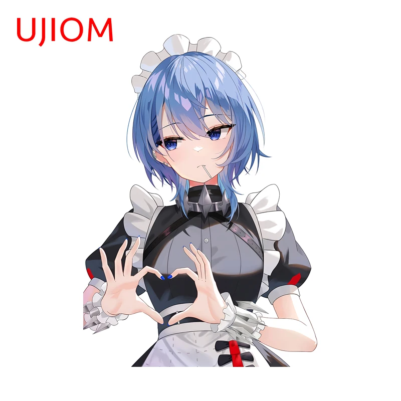 UJIOM Kawaii Ellen Joe Wall Sticker Trendy Finger Heart Maid Uniform Graphics Decal Art DIY Room Vinyl Decoration Accessories