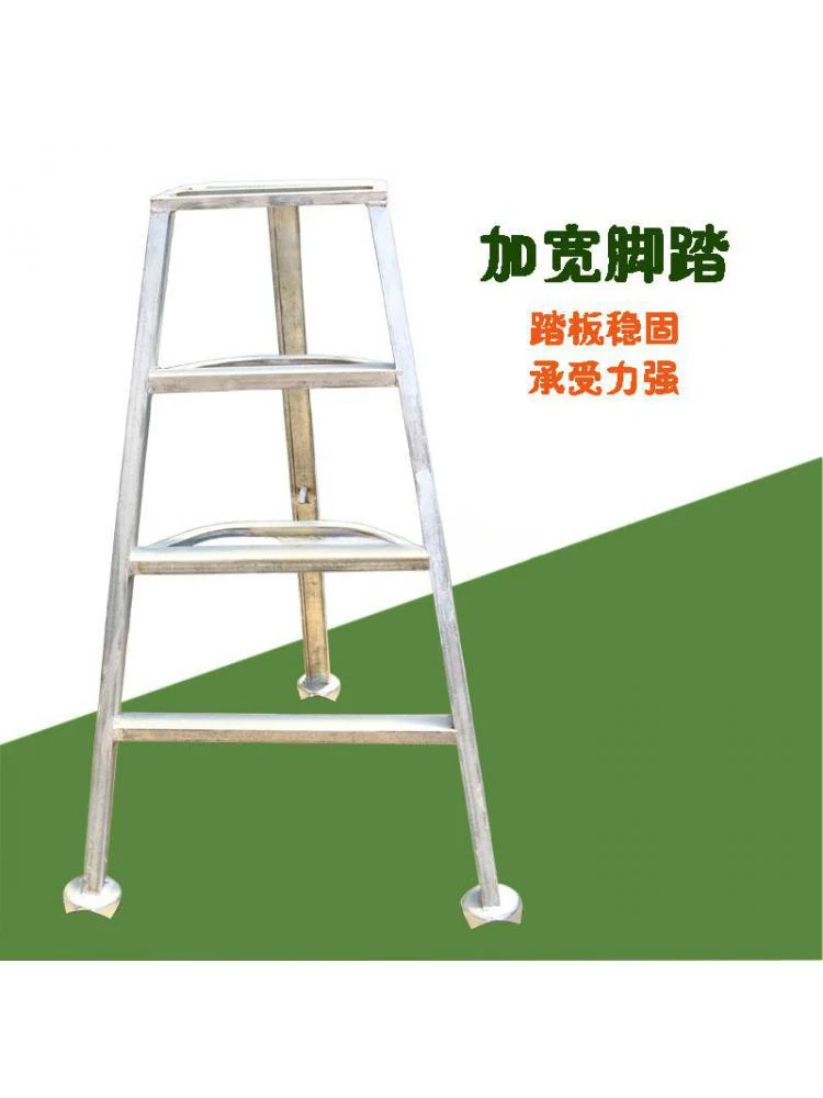 حديقة تخضير تشذيب سلم ثلاثي القوائم المنزلية متعددة الوظائف للطي سلم تعزيز متعرجة سلم بستان قطف