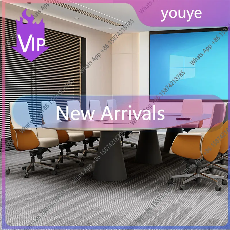 

Современный конференц-стол V-Large для крупных предприятий, простой и стильный, для тренингов, совещаний и переговоров.