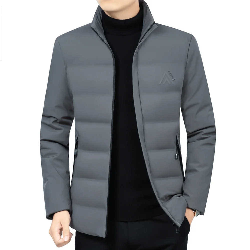 Parka de longitud media para hombre, chaqueta cálida a prueba de viento, abrigo de talla grande 4XL, 3 colores, invierno, 2022