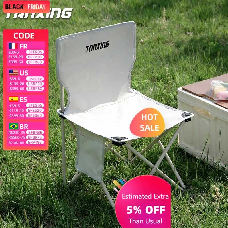 

Outdoor Folding Chair Portable Backrest Ultra-light Camping Student Sketching Table and Chair Fishing Folding Stool