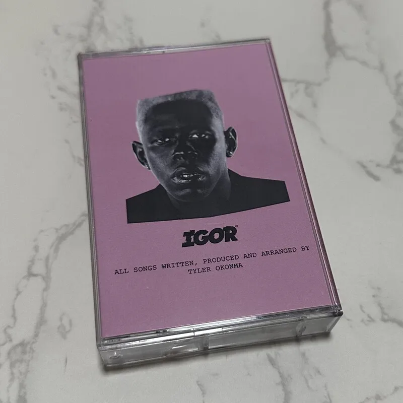 

Tyler The Creator Igor Cassette Tape with Lyric Booklet, Tyler Okonma Hip Hop Retro Music Collectible Tape