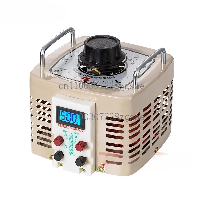 TDGC2-3000W single-phase contact voltage regulator 3KW out*****djustable 0-250V300V400V500V