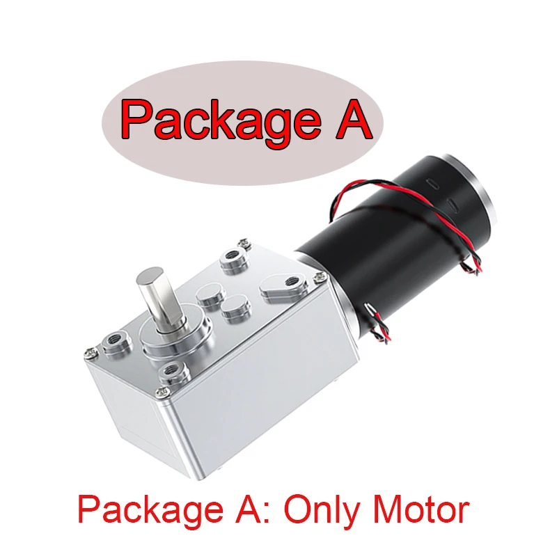 5840-31ZY DC 12V 24V Reduction Gear Motor Large Torque High Power 2-70kg 7RPM-470RPM Worm Gear Motor Reversed Motor