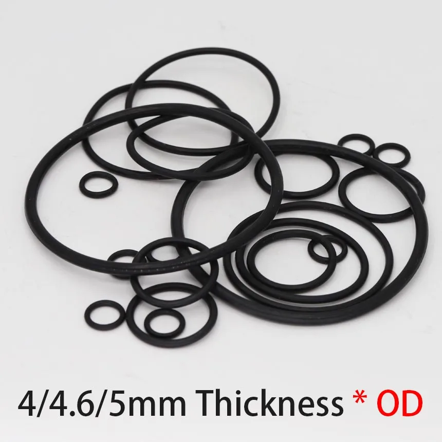 Joint d'étanchéité en caoutchouc Neria Oring, noir, 80mm, 85mm, 90mm, 95mm, 100mm, 105mm, 110mm, 115mm, 120mm, 125mm, 130mm, 135mm x 5mm d'épaisseur joint torique