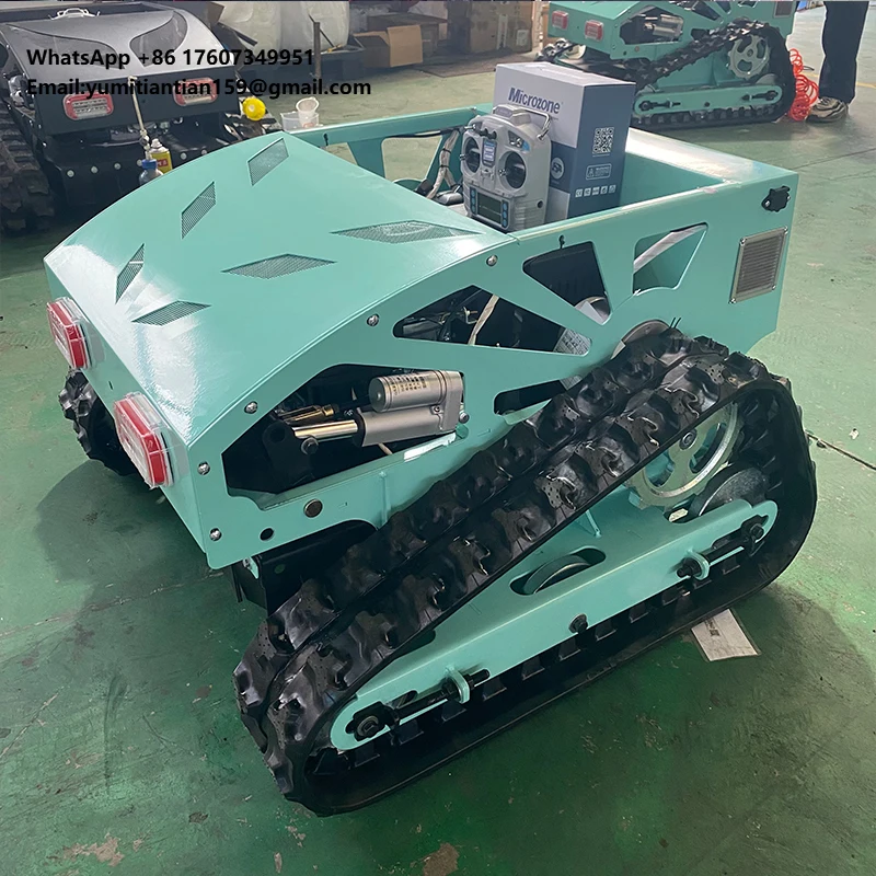 

Hot Sale Small Crawler Remote Control Mower Farm Grass Blade Automatic Lawn Mower Robot Simple Commercial Lawn Mowing Price