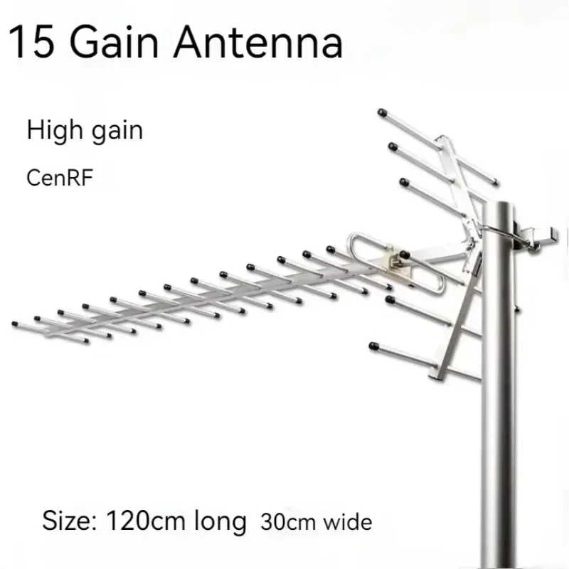 High Gain Long Range 15dbi UHF TV Antenna Outdoor Digital Outdoor Cellular Yagi Digital TV Antenna