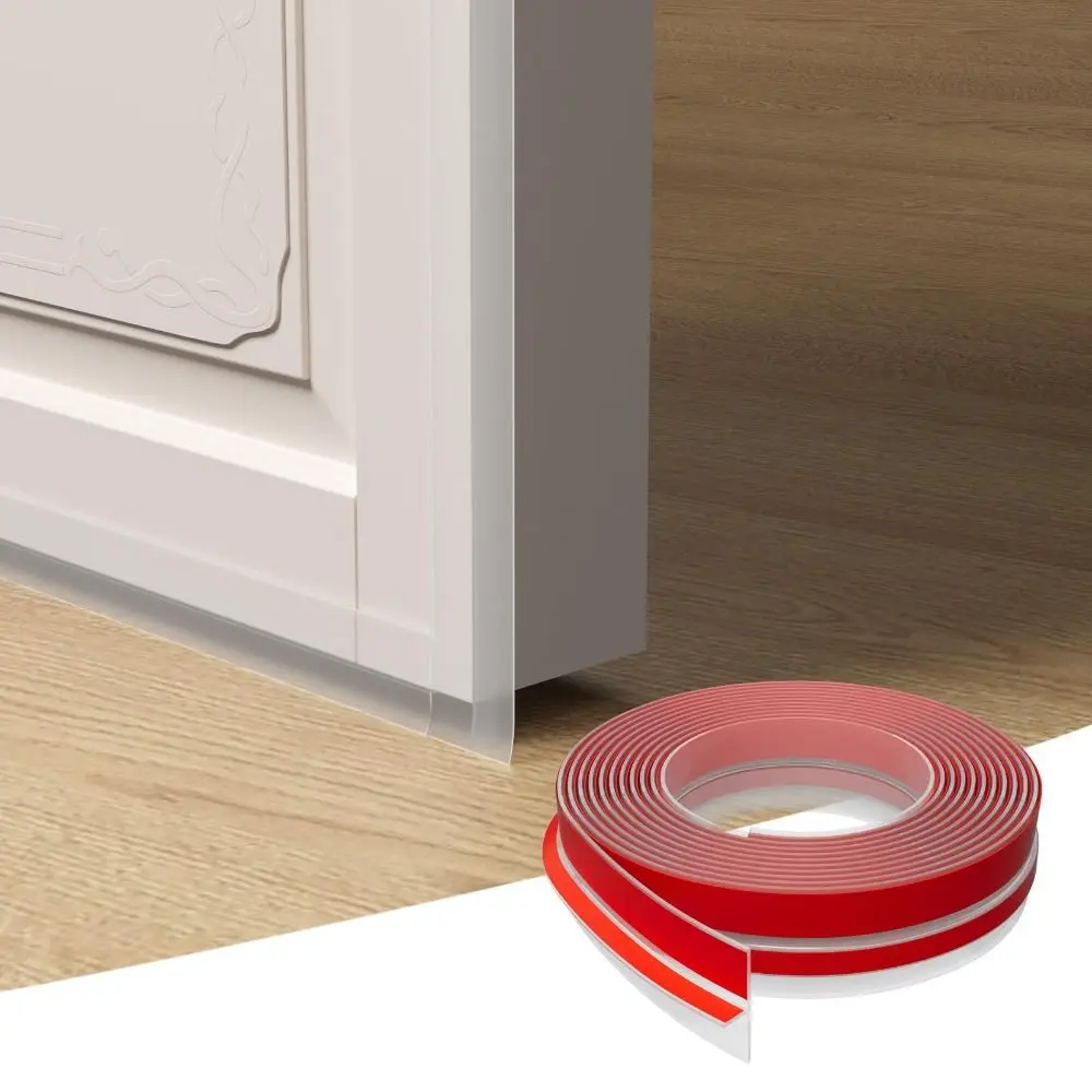 

High Quality Silicone T-Shaped Door Draft Stopper 6M Self-adhesive Weather Stripping Windproof Seal Strip Side of Door Frame
