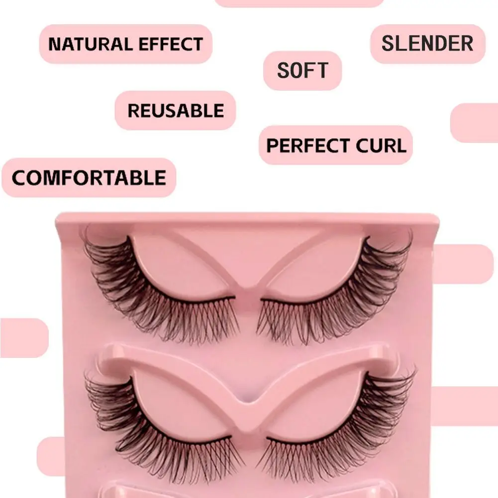 ขนตาปลอมแบบตาแมว 5 คู่ สไตล์มิงค์และมังงะ ปลายปีก ให้ลุคยาว ฟู เป็นธรรมชาติ