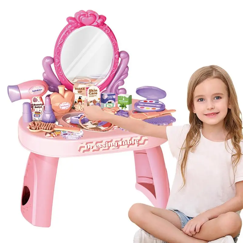 Kids Makeup Set Kids Makeup Cosmetics Playing Box Princess Makeup Girl Toy Make Up Educational Toys For Girls Children Fun Game