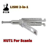 LISHI 2 en 1 HU71 para camión pesado Scania Land Rover Lishi herramienta de selección herramienta de cerrajería