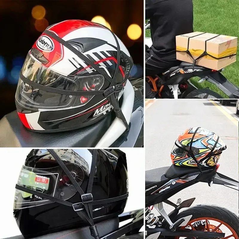 

2 шт., 60 см, ремни для мотоциклетного шлема, выдвижная эластичная веревка, фиксированный ремень, мотошлем, сетка для багажа, аксессуары для мотоциклов